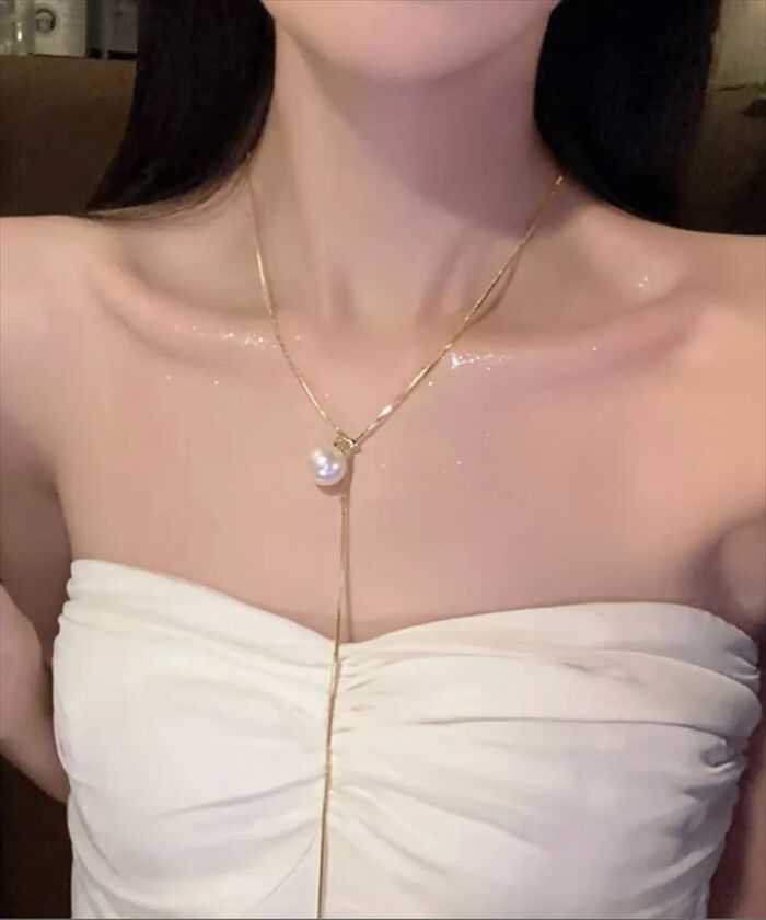 BACKYARD FAMILY「ネックレス レディース シンプル 通販 ペンダント パールネックレス ループネックレス Y字」|その他|