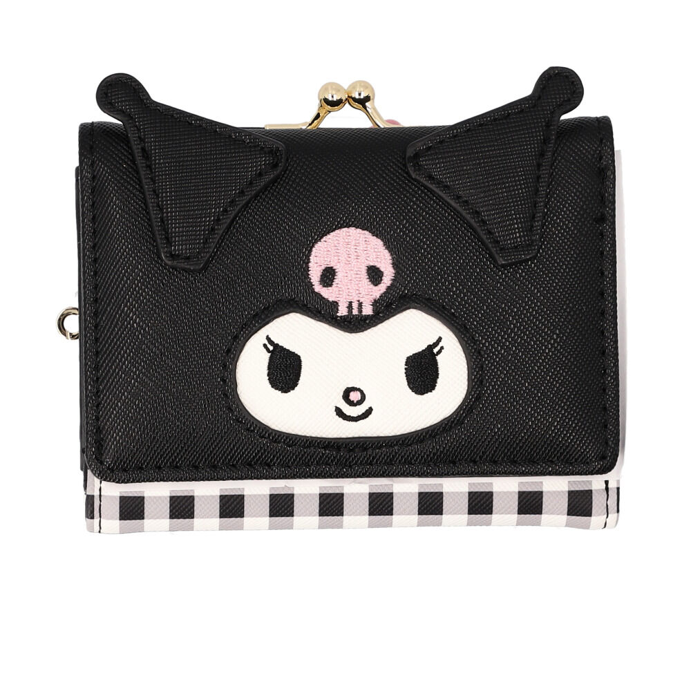 BACKYARD FAMILY「サンリオ 財布 Sanrio MK1A-2 通販 二つ折り財布 がま口財布 2つ折り財布 がまぐち」|財布|ブラック1