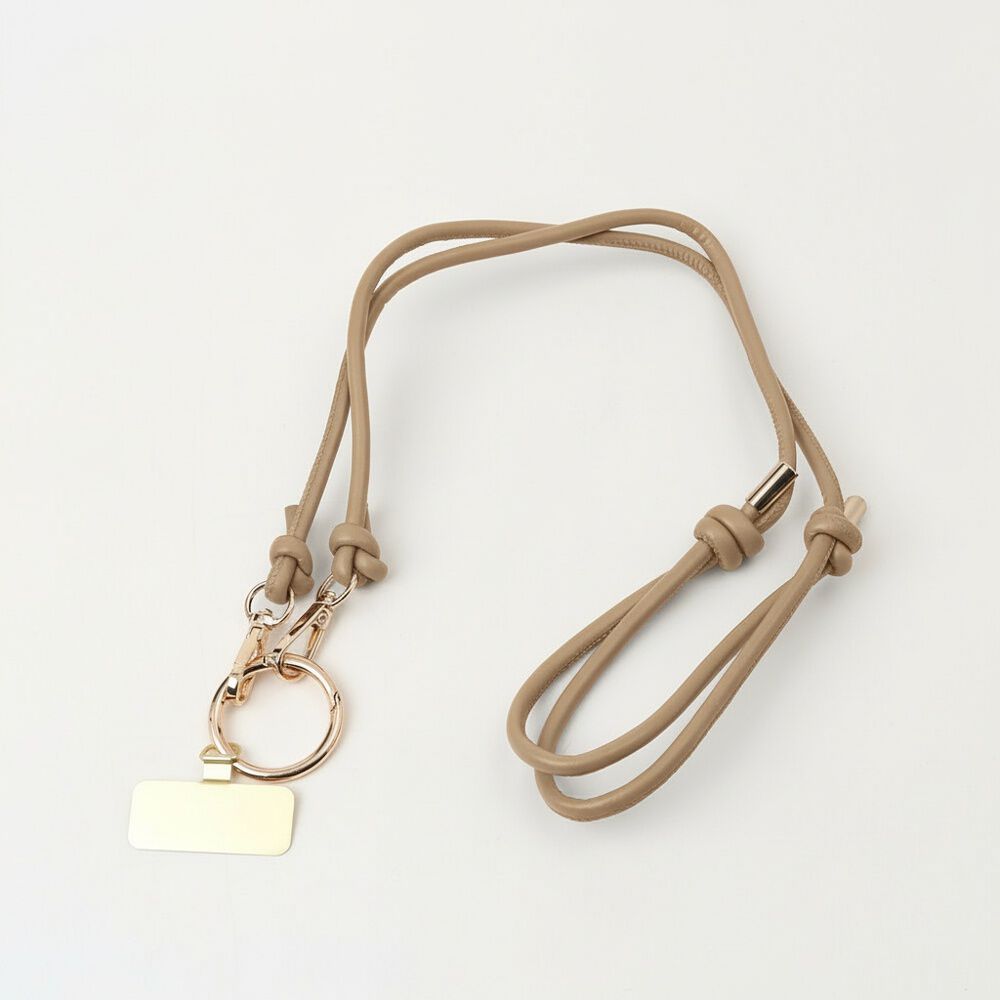 BACKYARD FAMILY「Rename ショルダーストラップ 細め 通販 リネーム RSL24030」|チャーム・キーホルダー|ブラウン1