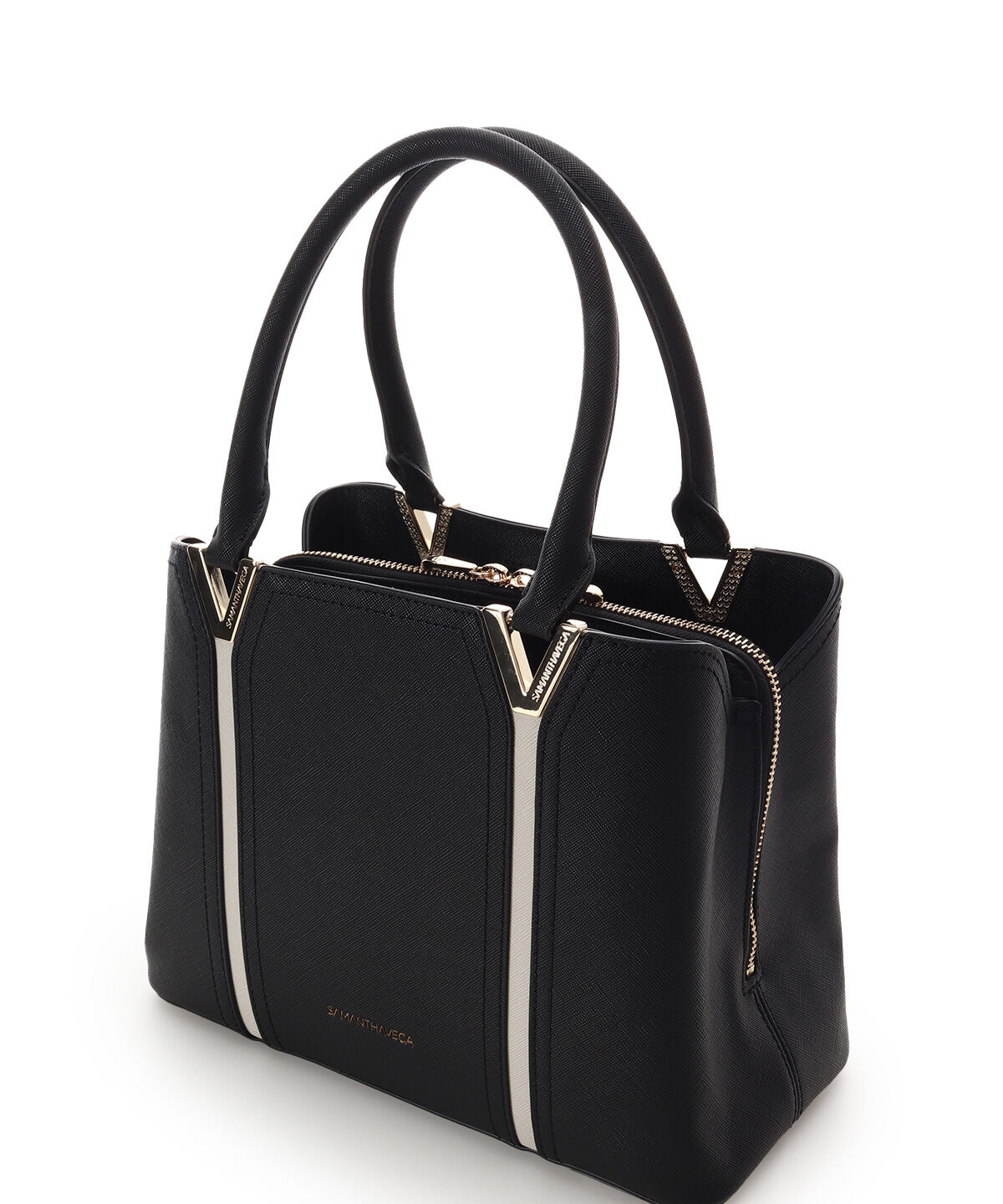 Samantha Vega「Vカットハンドバッグ」|ハンドバッグ|