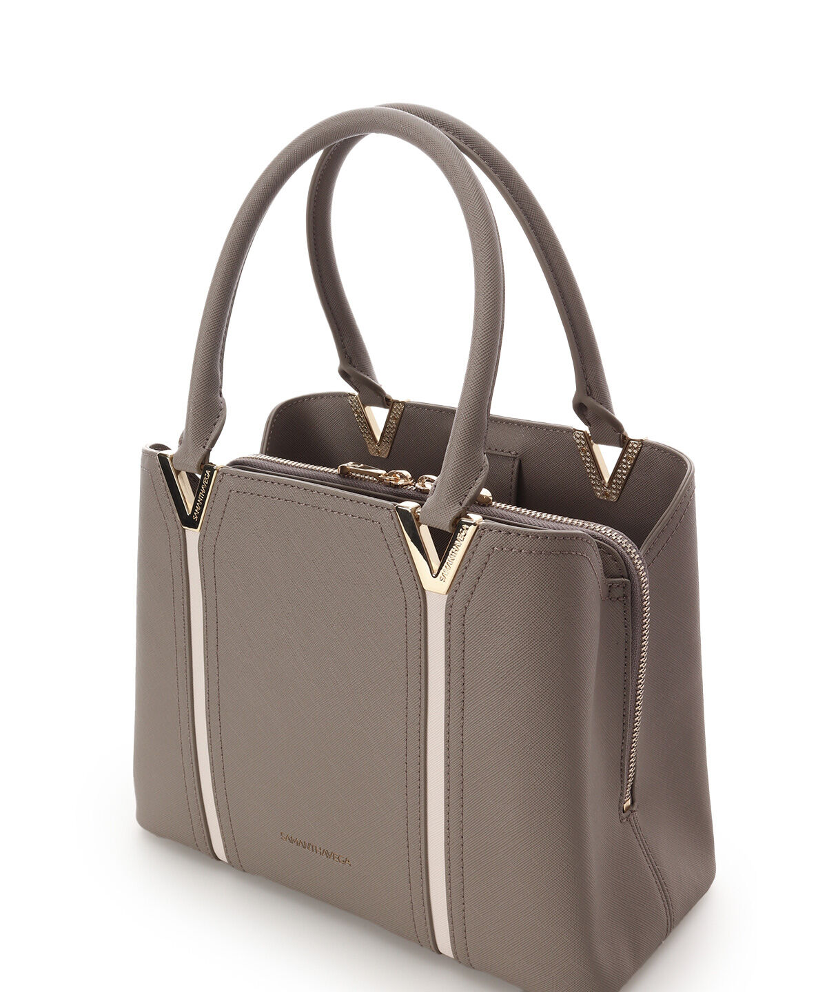 Samantha Vega「Vカットハンドバッグ」|ハンドバッグ|