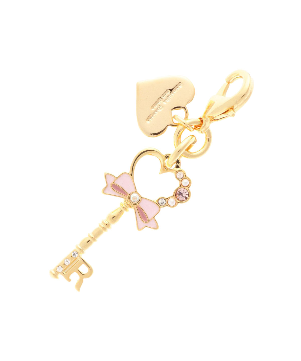 Samantha Thavasa Petit Choice「キーモチーフ イニシャルファスナーチャーム R」|チャーム・キーホルダー|ゴールド