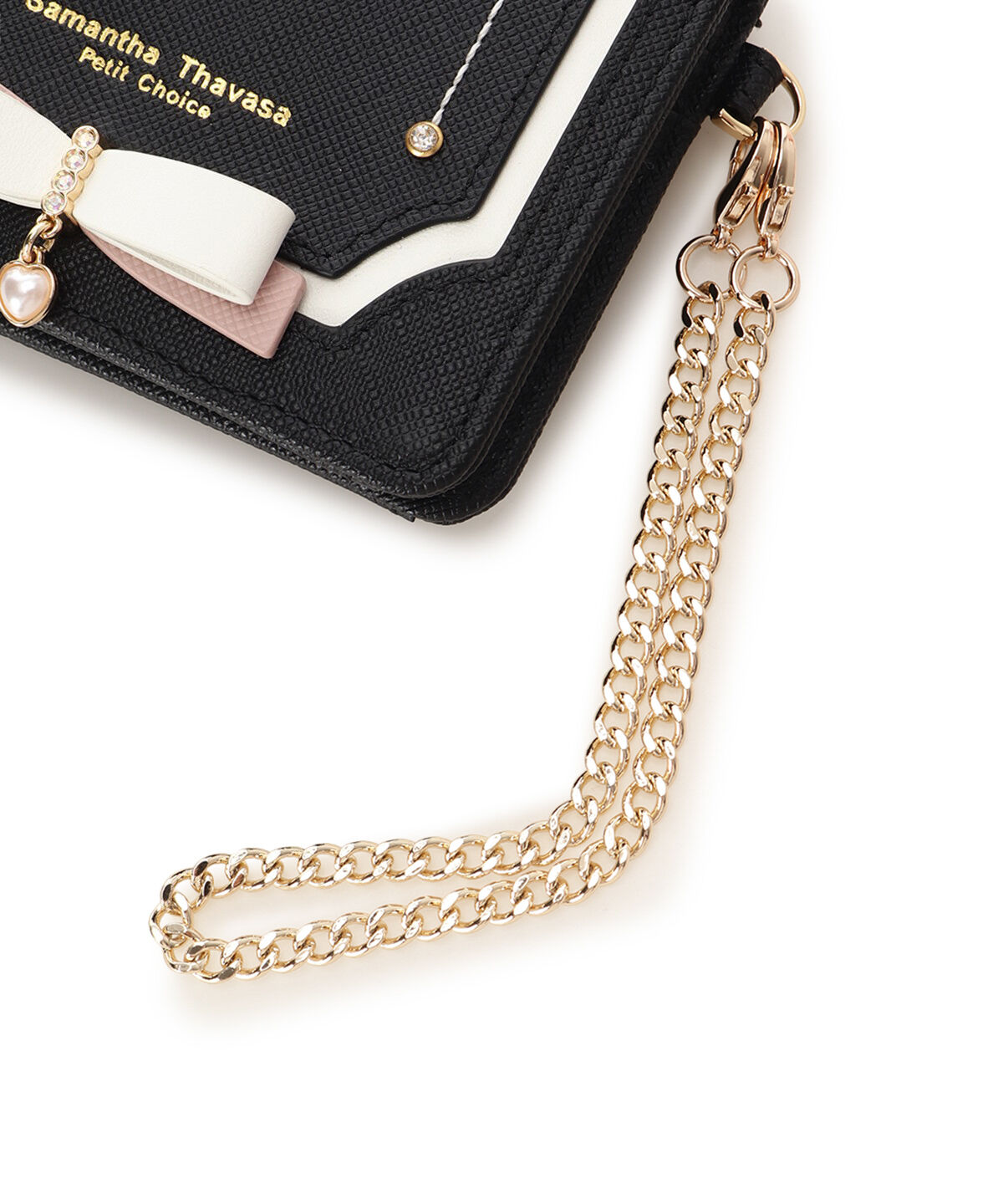 Samantha Thavasa Petit Choice「バイカラーリボン パスケース」|定期入れ|