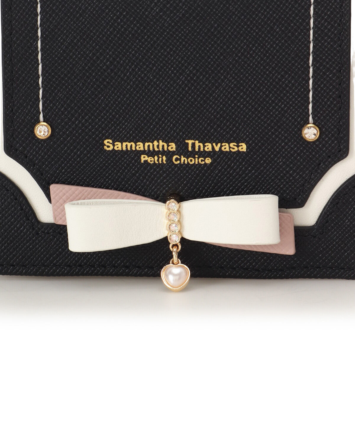 Samantha Thavasa Petit Choice「バイカラーリボン パスケース」|定期入れ|