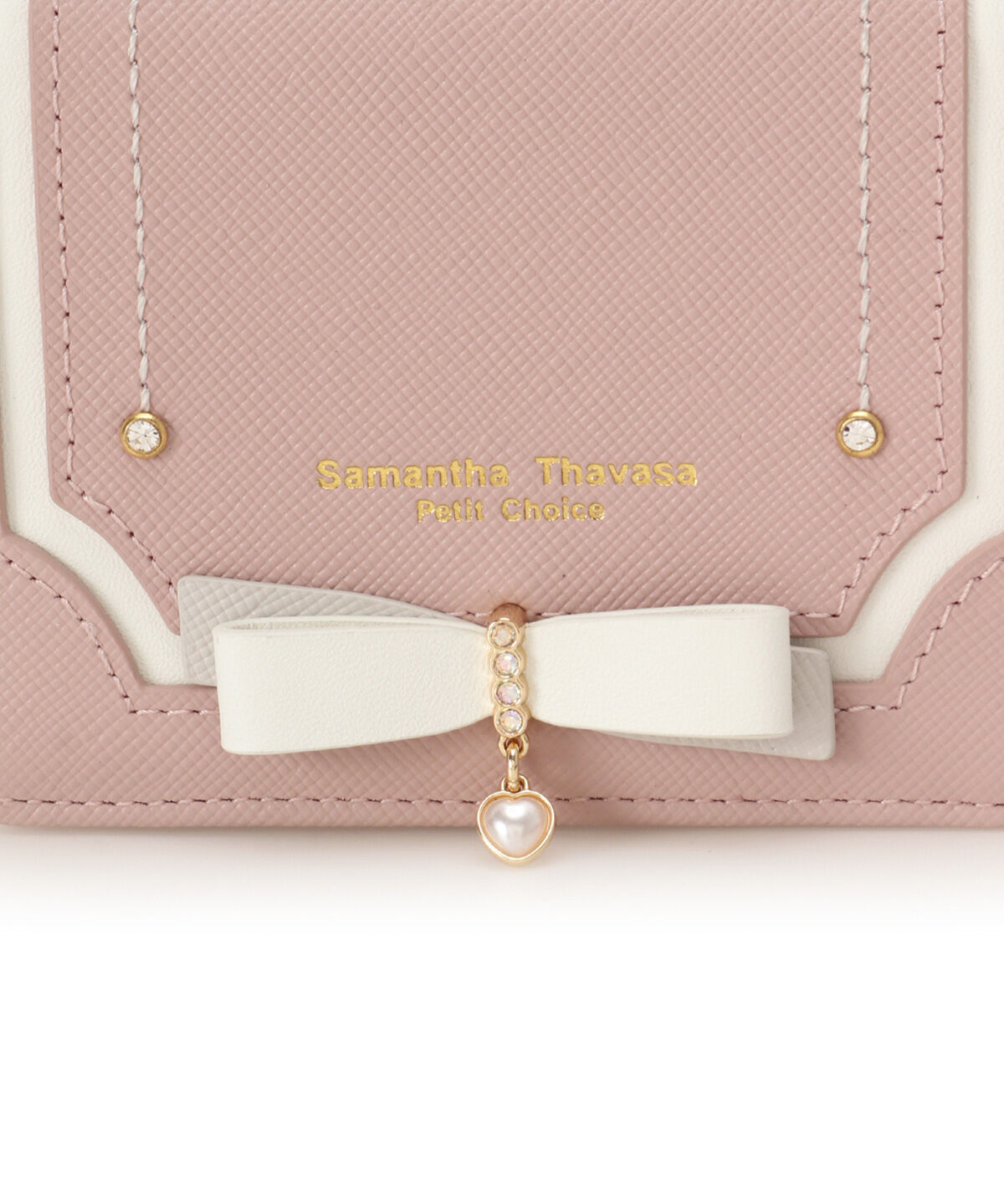 Samantha Thavasa Petit Choice「バイカラーリボン パスケース」|定期入れ|