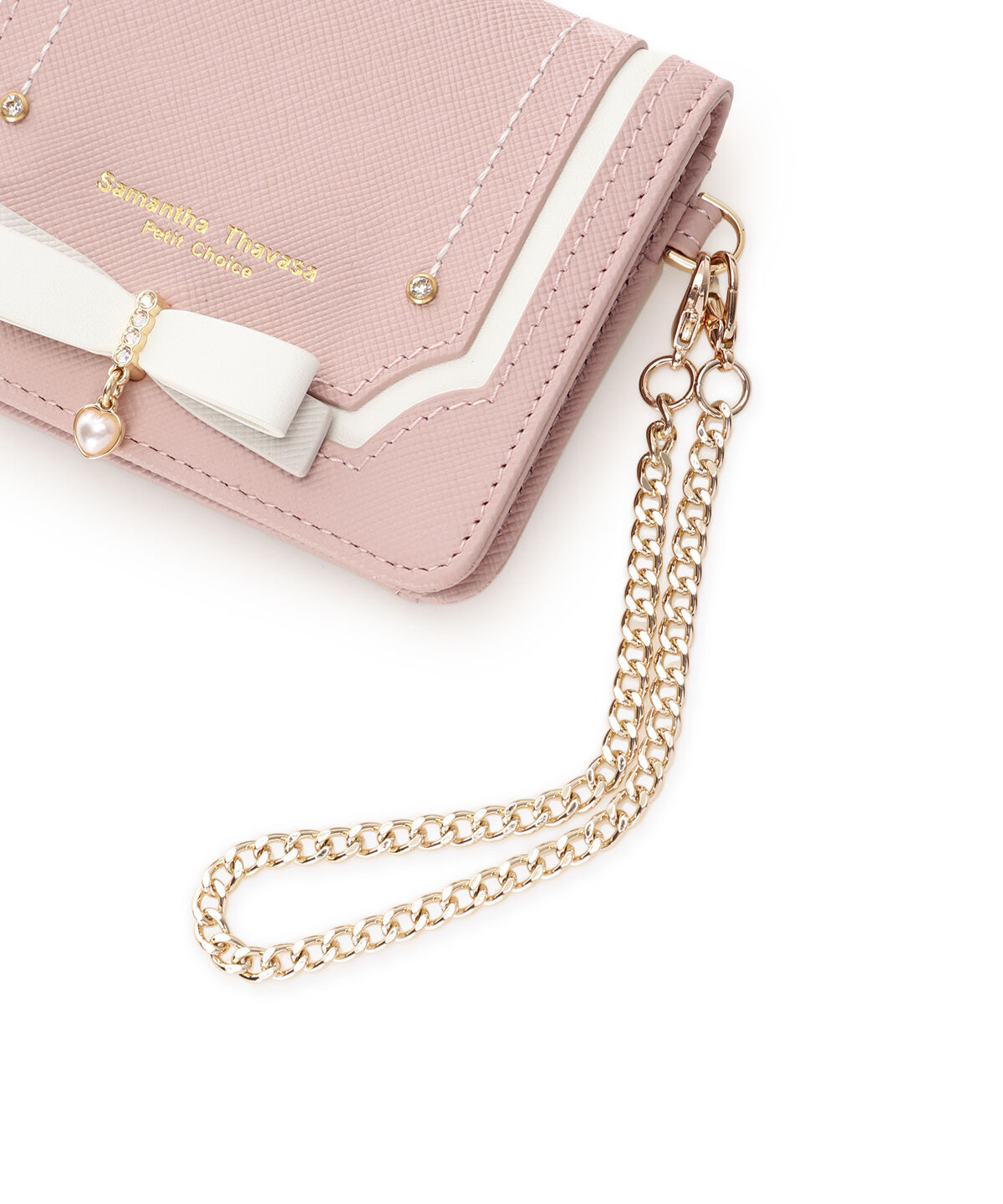 Samantha Thavasa Petit Choice「バイカラーリボン パスケース」|定期入れ|