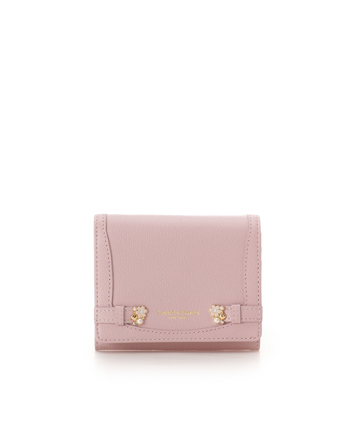 Samantha Thavasa Petit Choice「サイドブローチ 折財布」|財布|ピンク