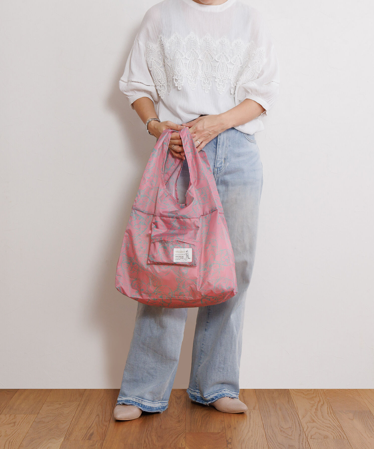 ace.「ace.／エース HAyU マルシェバッグ 折りたたみバッグ エコバッグ お買物バッグ 17871」|トートバッグ|