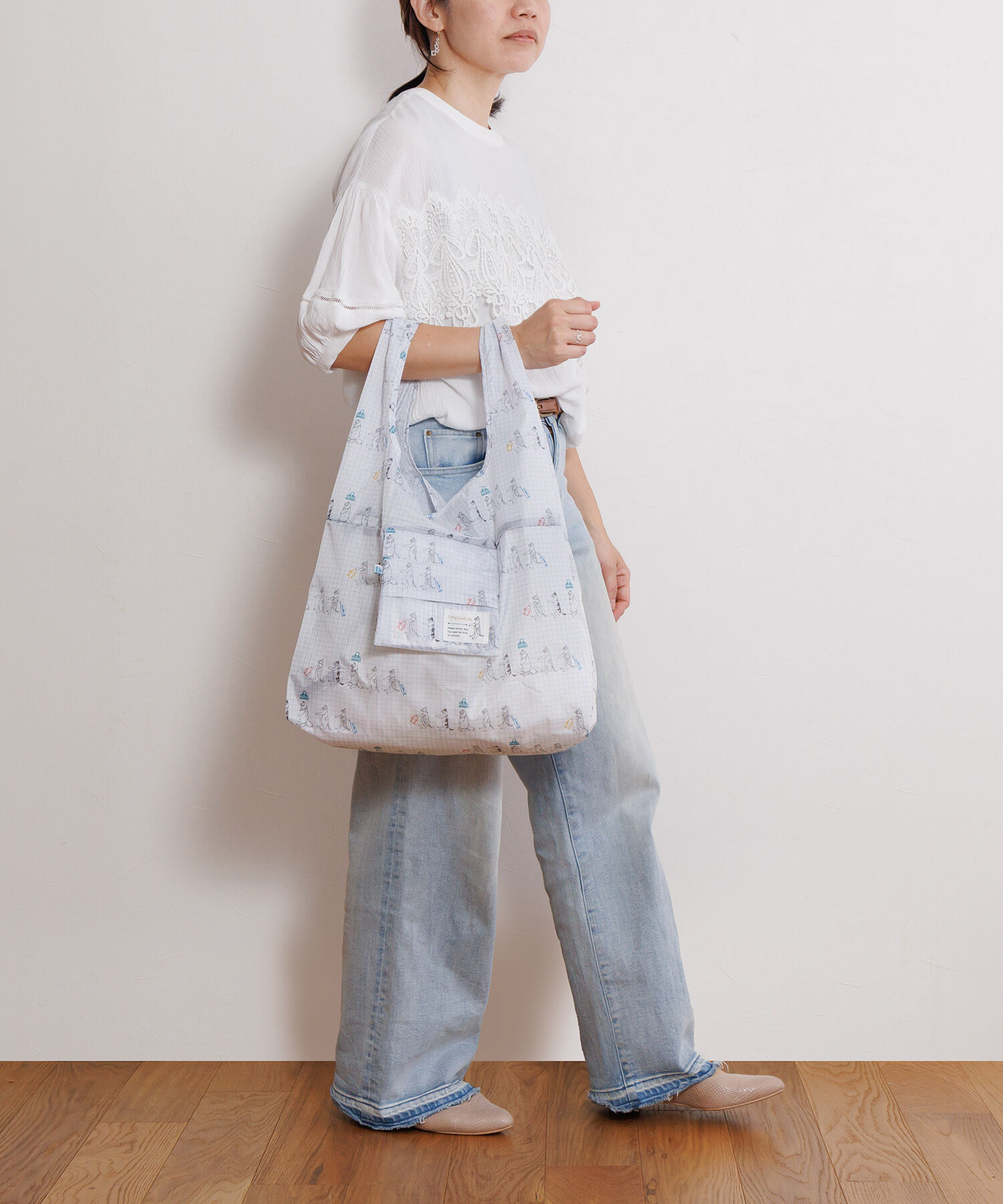 ace.「ace.／エース HAyU マルシェバッグ 折りたたみバッグ エコバッグ お買物バッグ 17871」|トートバッグ|