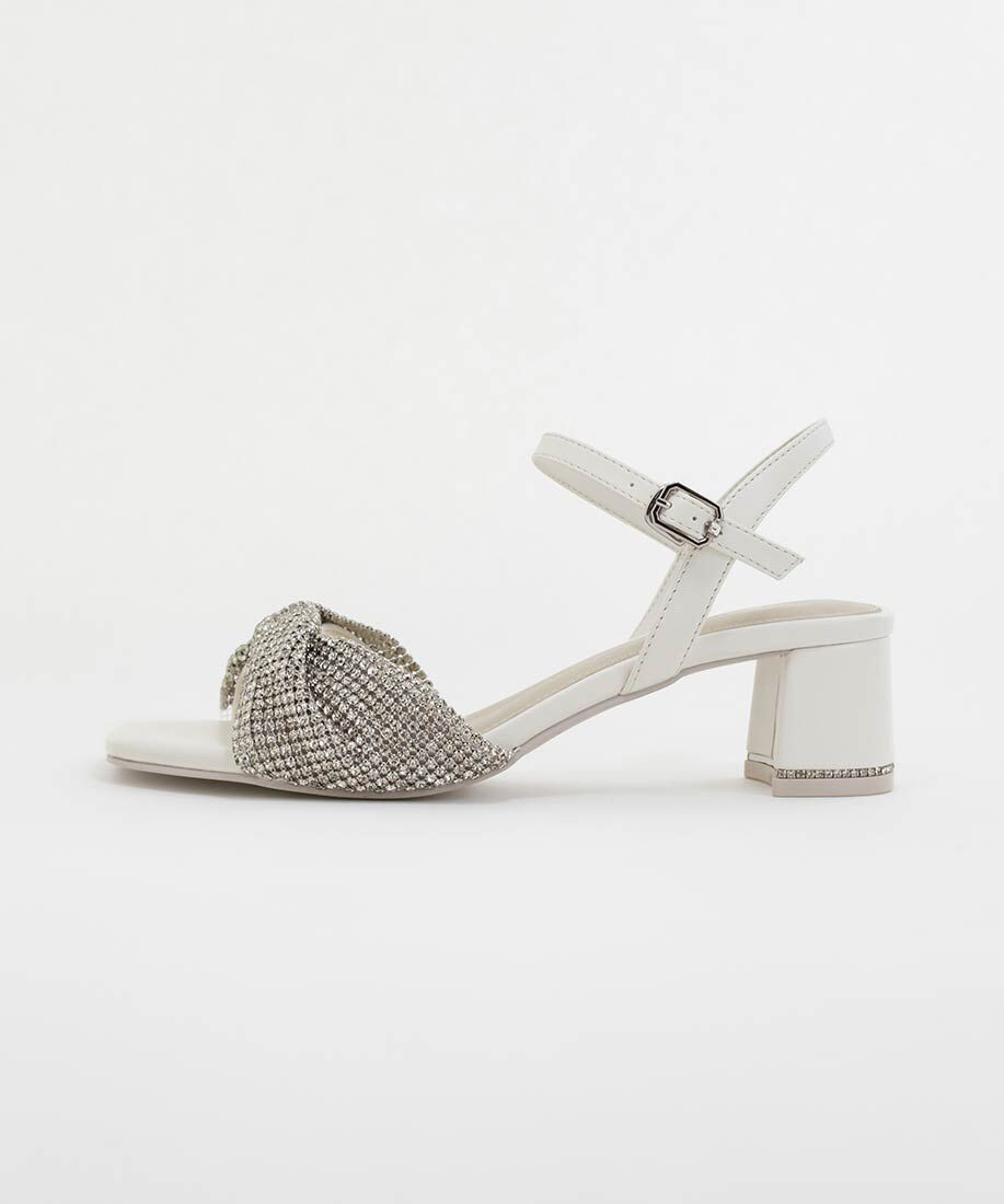  「ビジューストラップサンダル」|サンダル|