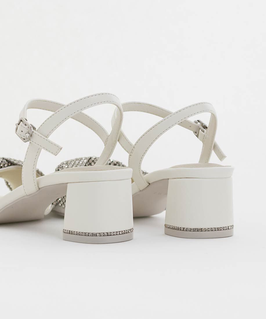  「ビジューストラップサンダル」|サンダル|