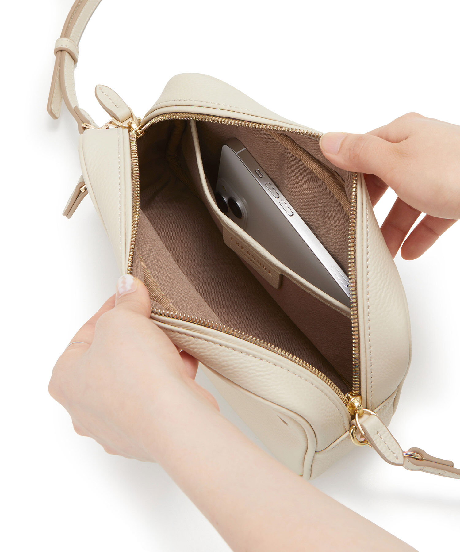 TOPKAPI TREASURE「【TREASURE TOPKAPI】シュリンクレザー スクエア 2way ショルダー バッグ」|ショルダー・メッセンジャー|