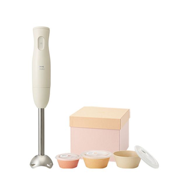 BRUNO「マルチスティックブレンダー＋セラミック保存容器 セット」|電化製品|ホワイト