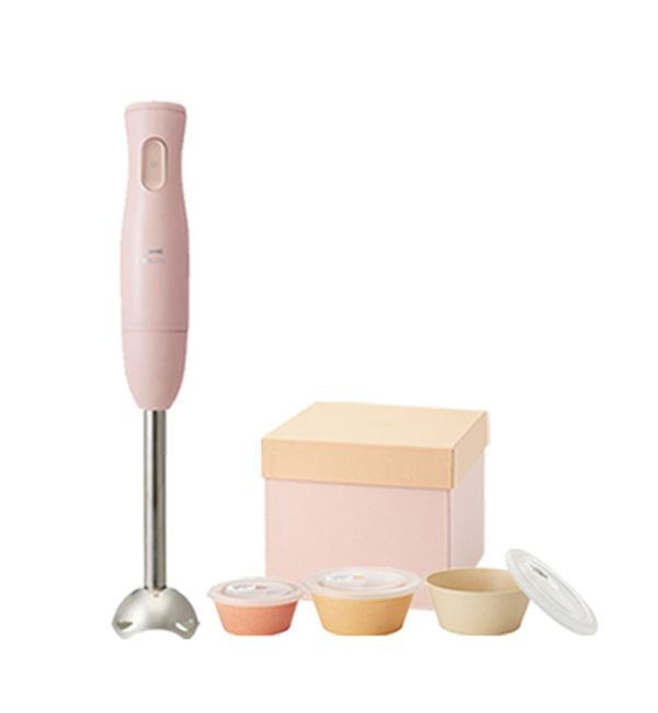 BRUNO「マルチスティックブレンダー＋セラミック保存容器 セット」|電化製品|ピンク