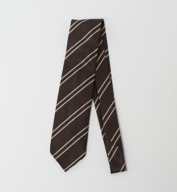 UNITED ARROWS「＜SOVEREIGN＞ダブルストライプ ネクタイ」|ネクタイ・蝶ネクタイ|DK.BROWN