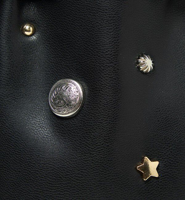 UNITED ARROWS green label relaxing「スタッズ ドローストリング バッグ」|ショルダー・メッセンジャー|