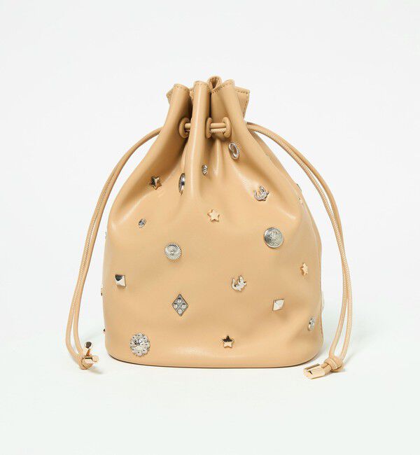 UNITED ARROWS green label relaxing「スタッズ ドローストリング バッグ」|ショルダー・メッセンジャー|