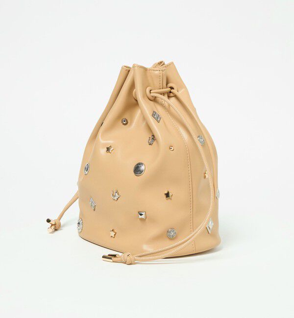 UNITED ARROWS green label relaxing「スタッズ ドローストリング バッグ」|ショルダー・メッセンジャー|