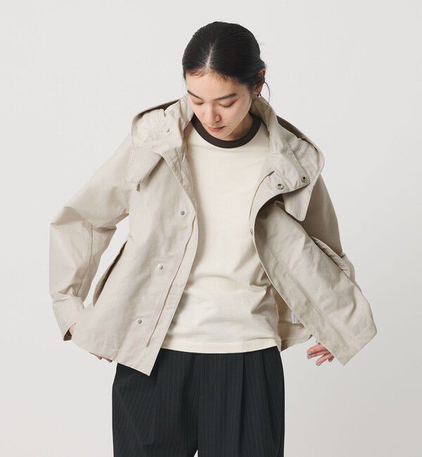 BEAUTY&YOUTH UNITED ARROWS「グログランフード マウンテンパーカー ウォッシャブル はっ水」|その他|LT.GRAY