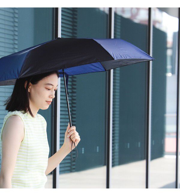 BEAMSBOY「BEAMS BOY / 2トーン 軽量 折り畳み傘」|傘|BLACK