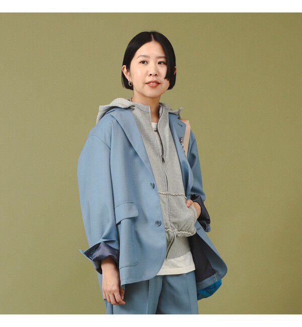 BEAMSBOY「ポリエステル ツイル スリーボタン ジャケット」|テーラードジャケット|