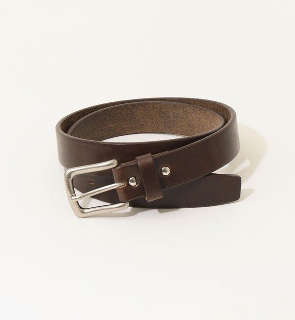SHIPS any「SHIPS any: HORWEEN  ベーシック レザーベルト◇」|ベルト|ブラウン
