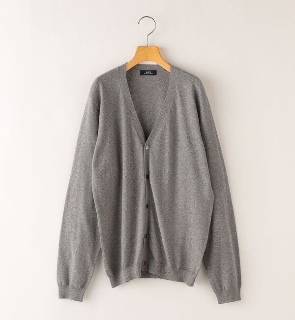 SHIPS KIDS「SHIPS KIDS:145～160cm / 14GG Vネック カーディガン」|カーディガン|グレー