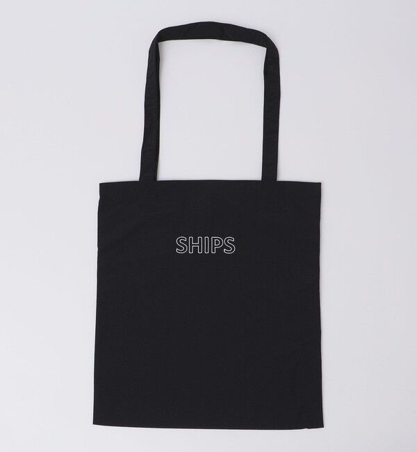 SHIPS「【WEB限定】SHIPS: パッカブル ナイロン SHIPSロゴ エンブロイダリー トート バッグ」|トートバッグ|