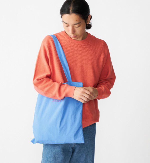 SHIPS「【WEB限定】SHIPS: パッカブル ナイロン SHIPSロゴ エンブロイダリー トート バッグ」|トートバッグ|