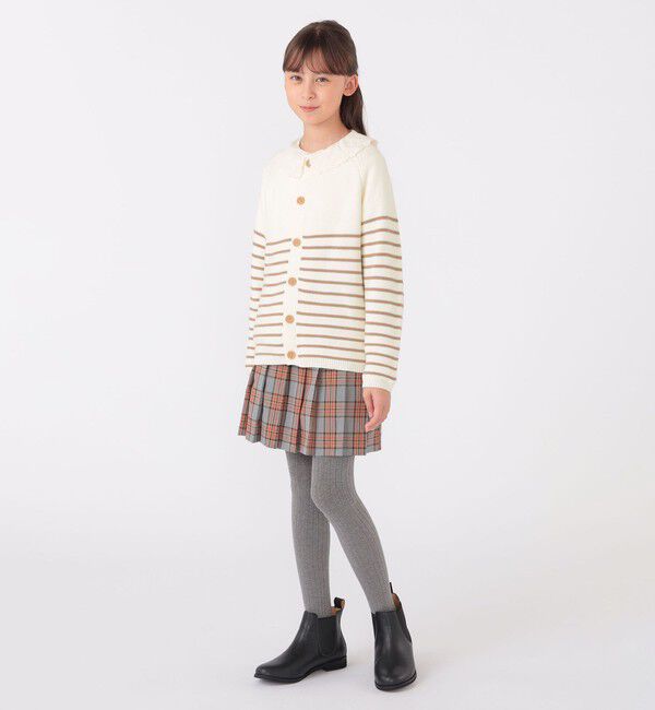 SHIPS KIDS「SHIPS KIDS:130～155cm / 〈洗濯機可能〉ボーダー カーディガン」|カーディガン|