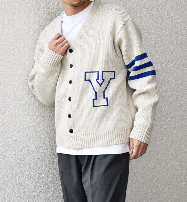 SHIPS any「【SHIPS any別注】sports wear:〈手洗い可能〉レタード ニット カーディガン◇」|カーディガン|