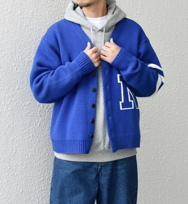 SHIPS any「【SHIPS any別注】sports wear:〈手洗い可能〉レタード ニット カーディガン◇」|カーディガン|