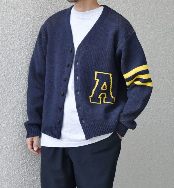 SHIPS any「【SHIPS any別注】sports wear:〈手洗い可能〉レタード ニット カーディガン◇」|カーディガン|