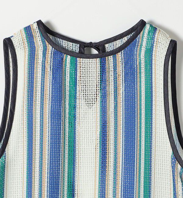 SHIPS any「SHIPS any:〈手洗い可能〉メッシュ レイヤード ノースリーブ ワンピース」|ワンピース|