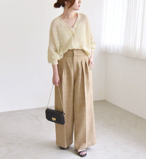 quaranciel「quaranciel:〈手洗い可能〉バルキーレース ドルマン スリーブ カーディガン」|カーディガン|