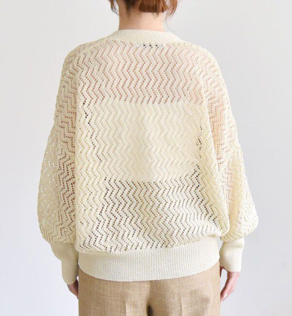 quaranciel「quaranciel:〈手洗い可能〉バルキーレース ドルマン スリーブ カーディガン」|カーディガン|