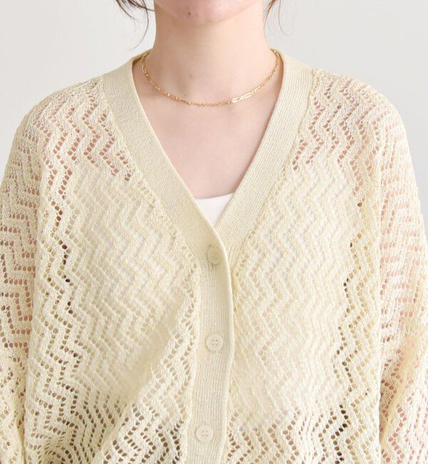 quaranciel「quaranciel:〈手洗い可能〉バルキーレース ドルマン スリーブ カーディガン」|カーディガン|