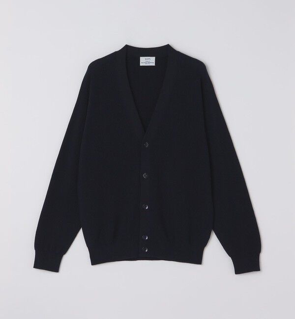SHIPS「SHIPS: 奥山メリヤス Vネック カーディガン」|カーディガン|