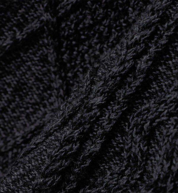 SHIPS「SHIPS: 〈手洗い可能〉ウールコットン アラン ショール カーディガン」|カーディガン|