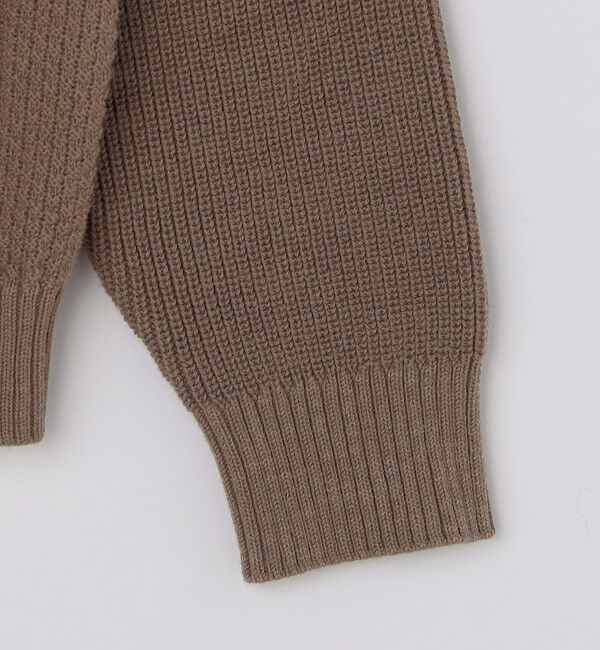 SHIPS「SHIPS: 〈手洗い可能〉ウールコットン アラン ショール カーディガン」|カーディガン|