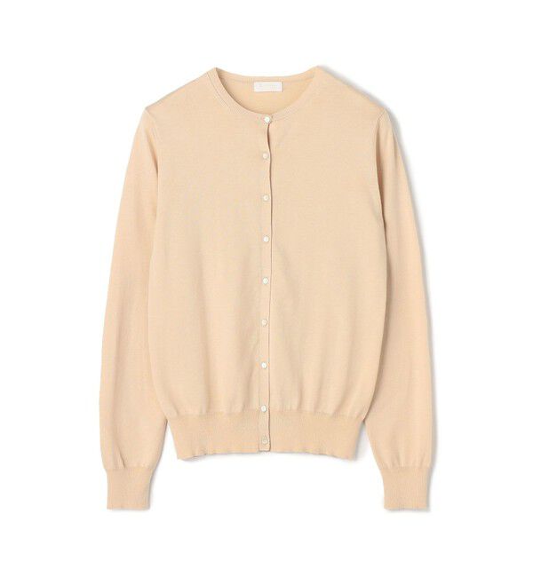 Ballsey「ハイゲージコットン クルーネックカーディガン」|カーディガン|41 ライトベージュ