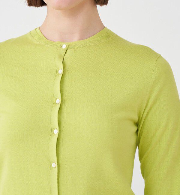 Ballsey「ハイゲージコットン クルーネックカーディガン」|カーディガン|