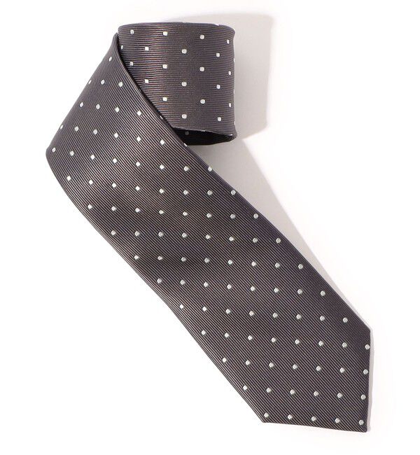 TOMORROWLAND GOODS「TOMORROWLAND シルク ドットネクタイ」|ネクタイ・蝶ネクタイ|16 グレー系