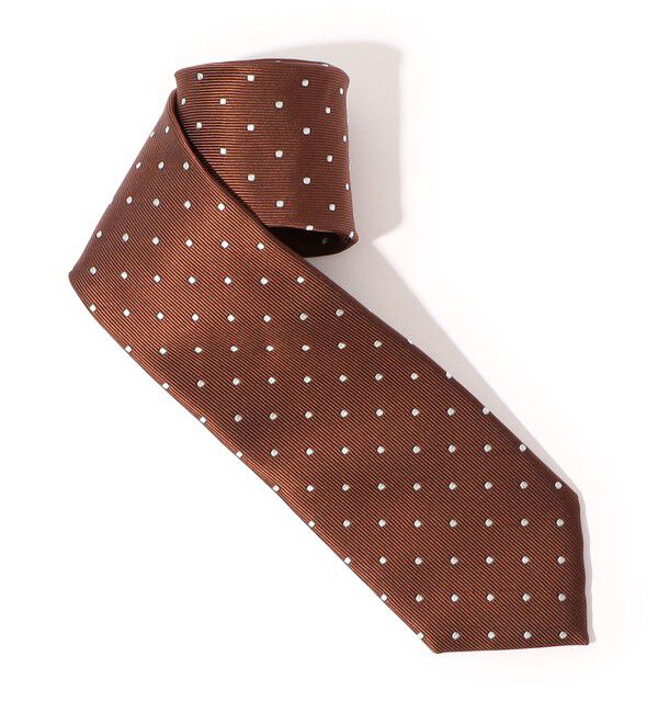 TOMORROWLAND GOODS「TOMORROWLAND シルク ドットネクタイ」|ネクタイ・蝶ネクタイ|46 ブラウン系