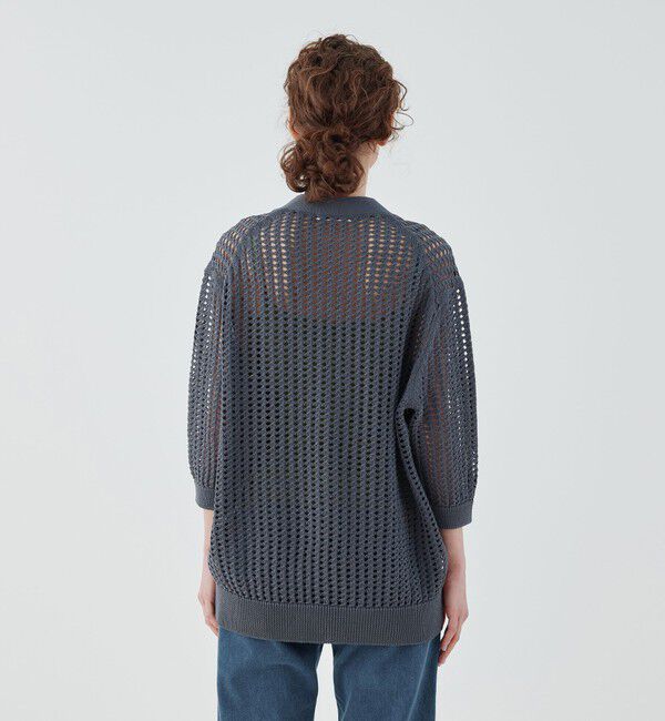 GALERIE VIE「オープンワークコットン Vネックカーディガン」|カーディガン|