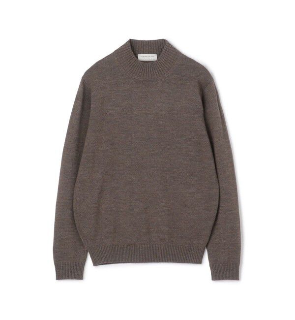 TOMORROWLAND MENS「TOMORROWLAND tricot メリノベーシック モックネックプルオーバー」|ニット・セーター|45 ブラウン