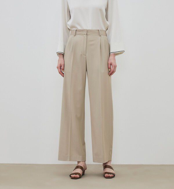 DES PRES「ハイツイストギャバジン 2タックワイドパンツ」|スラックス|