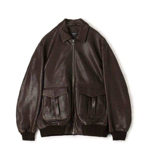 TOMORROWLAND MENS「【別注】EMMETI AKRON ラムレザー ブルゾン」|ブルゾン・スタジャン|49 ダークブラウン