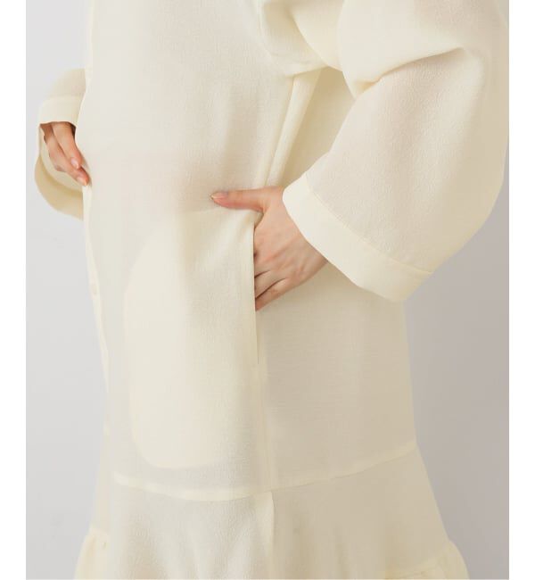  「MIOSMOKEY RUFFLE DRESS MIO-252DR002：ワンピース」|ワンピース|