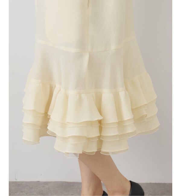  「MIOSMOKEY RUFFLE DRESS MIO-252DR002：ワンピース」|ワンピース|